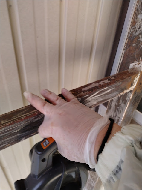 中途半端な安全確保で柱に手をかける自分