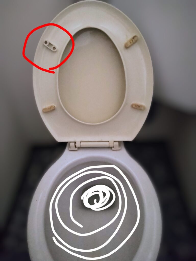 便座クッション脱落部