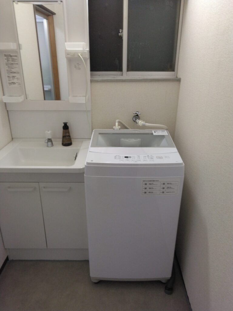 築古収益物件の修理後の洗濯場蛇口