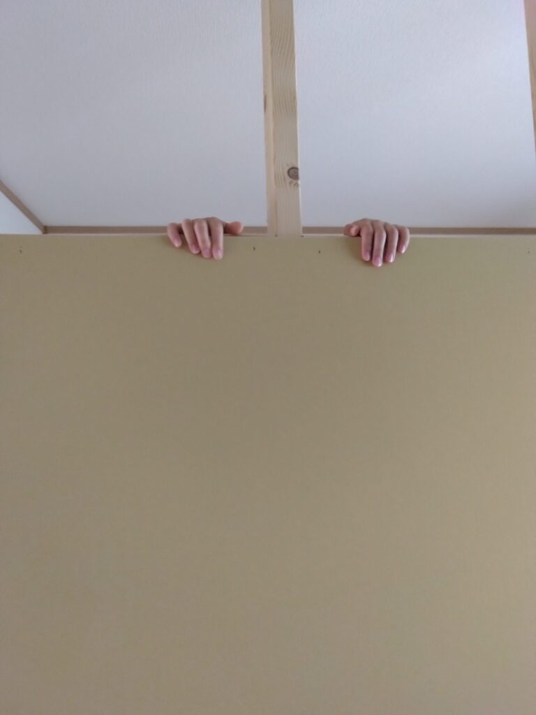一つ、娘が手をかしてくれました。